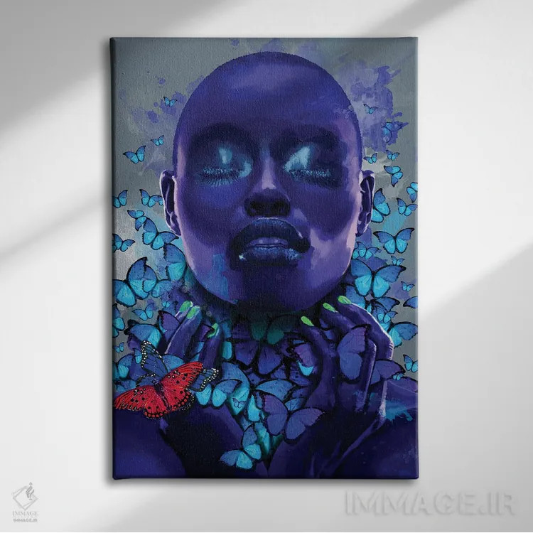 تابلو مدرن زیبایی سیاه V اثر مارسیا آلک - نمای روبهرو روی دیوار