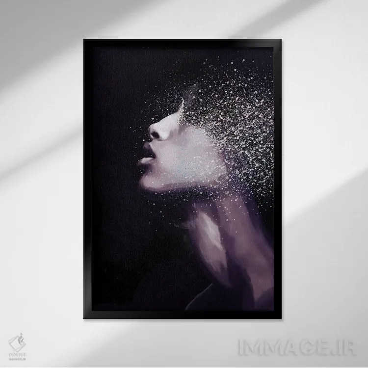 تابلو مدرن زیبایی سیاه XVI اثر مارسیا آلک - نمای قابدار مشکی