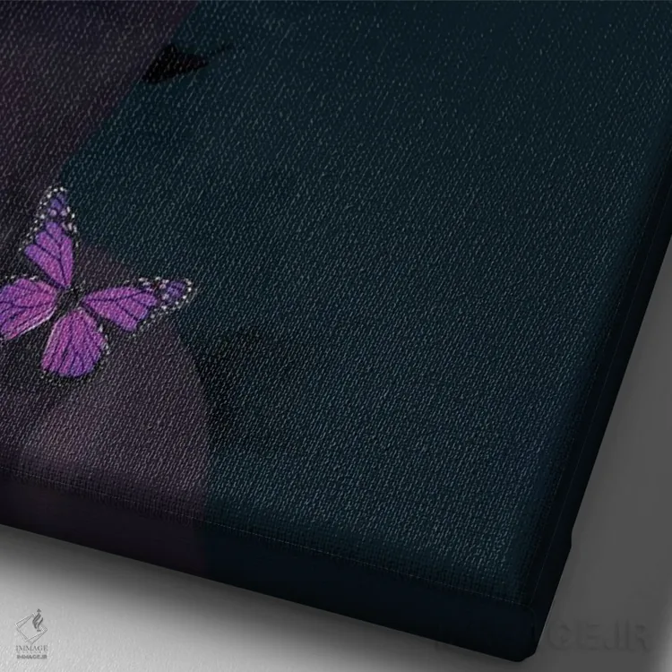 تابلو مدرن زیبایی سیاه IX اثر مارسیا آلک - نمای نزدیک بافت بوم