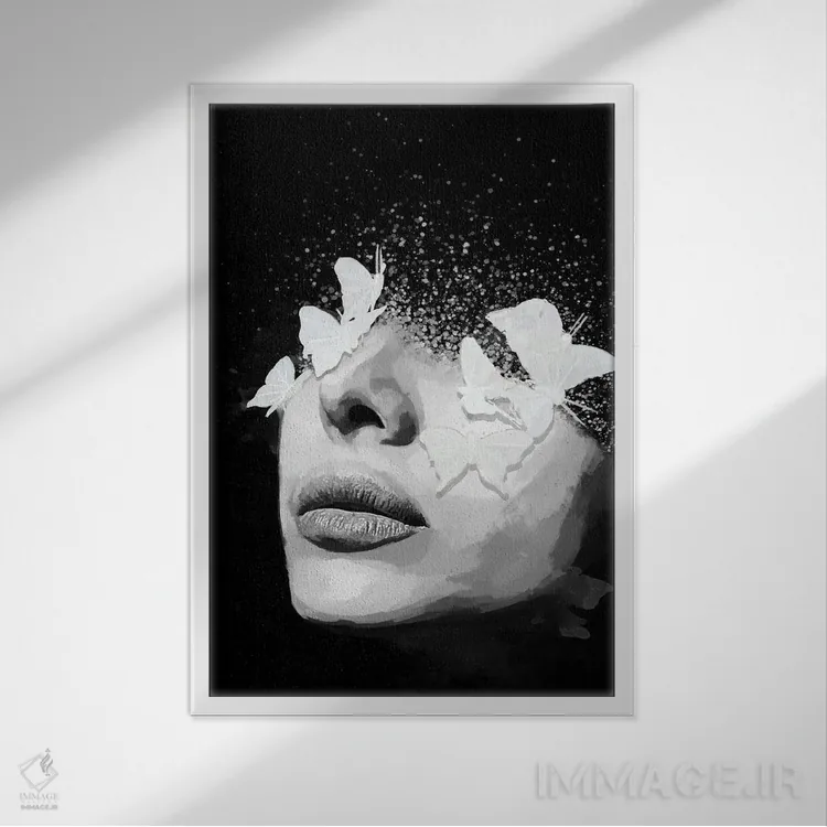 تابلو مدرن انتزاعی VII اثر مارسیا آلک - نمای قابدار سفید