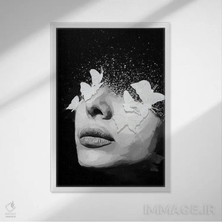 تابلو مدرن انتزاعی VII اثر مارسیا آلک - نمای قابدار سفید