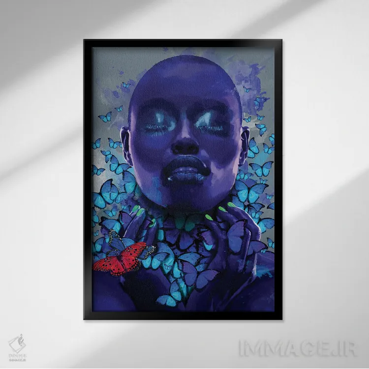 تابلو مدرن زیبایی سیاه V اثر مارسیا آلک - نمای قابدار مشکی