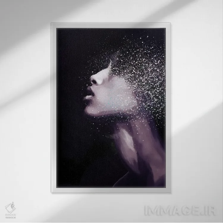 تابلو مدرن زیبایی سیاه XVI اثر مارسیا آلک - نمای قابدار سفید