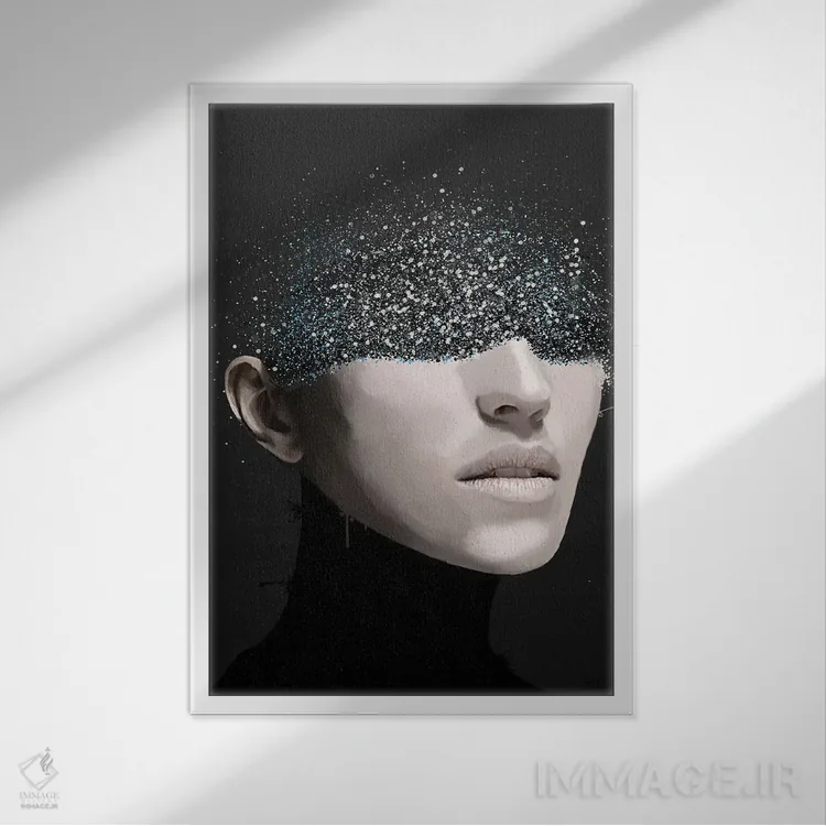 تابلو مدرن انتزاعی VIII اثر مارسیا آلک - نمای قابدار سفید