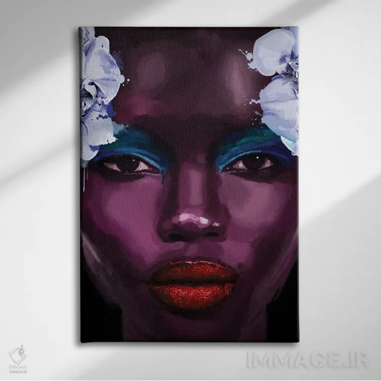 تابلو مدرن قومیت ها III اثر مارسیا آلک - نمای روبهرو روی دیوار