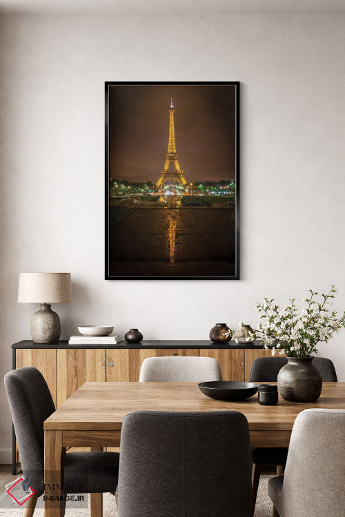 تابلو دکوراتیو انعکاس برج طلایی اثر مارکو کارماسی - D5B