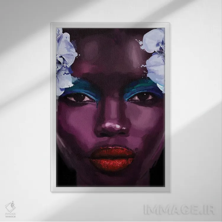 تابلو مدرن قومیت ها III اثر مارسیا آلک - نمای قابدار سفید