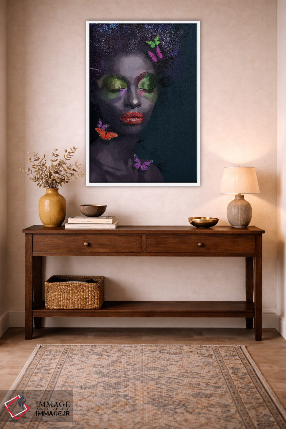 تابلو مدرن زیبایی سیاه IX اثر مارسیا آلک - D1W