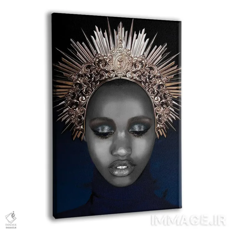 تابلو مدرن چهره شماره LXI اثر مارسیا آلک - نمای پرسپکتیو محصول