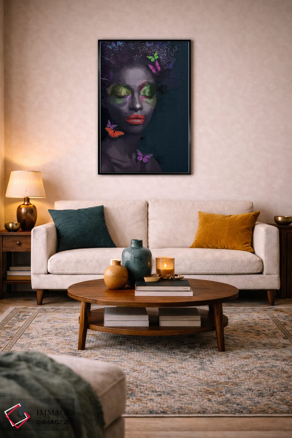 تابلو مدرن زیبایی سیاه IX اثر مارسیا آلک - D5B