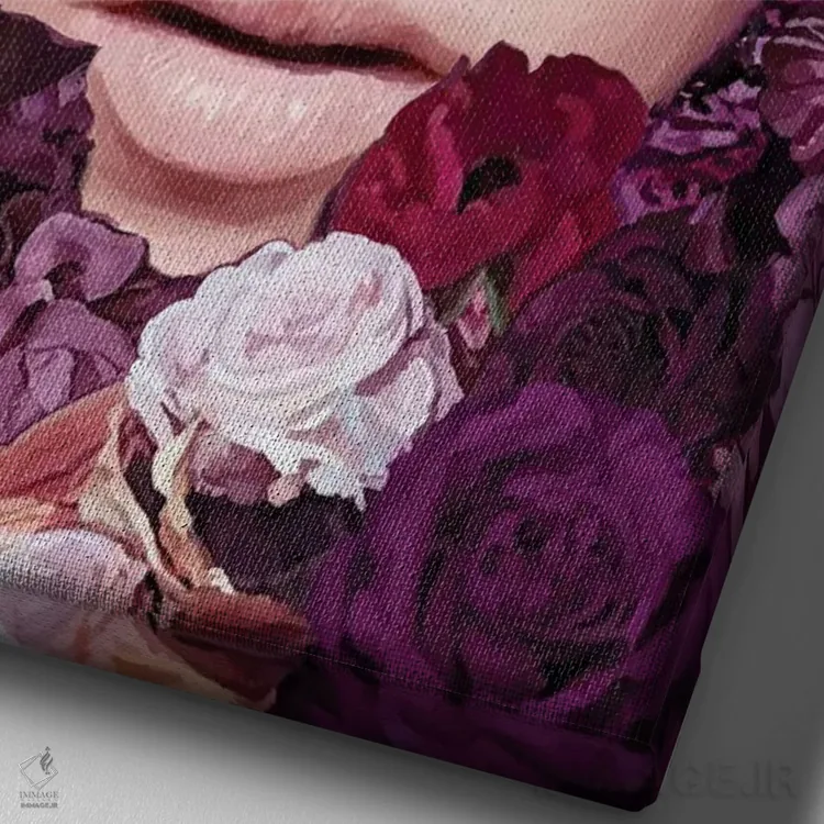 تابلو مدرن قومیت ها V اثر مارسیا آلک - نمای نزدیک بافت بوم