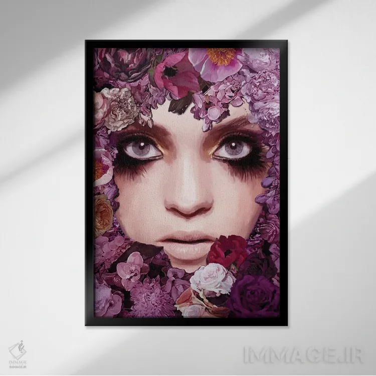 تابلو مدرن قومیت ها V اثر مارسیا آلک - نمای قابدار مشکی