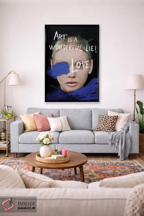 تابلو مدرن چهره شماره LV اثر مارسیا آلک - D1B