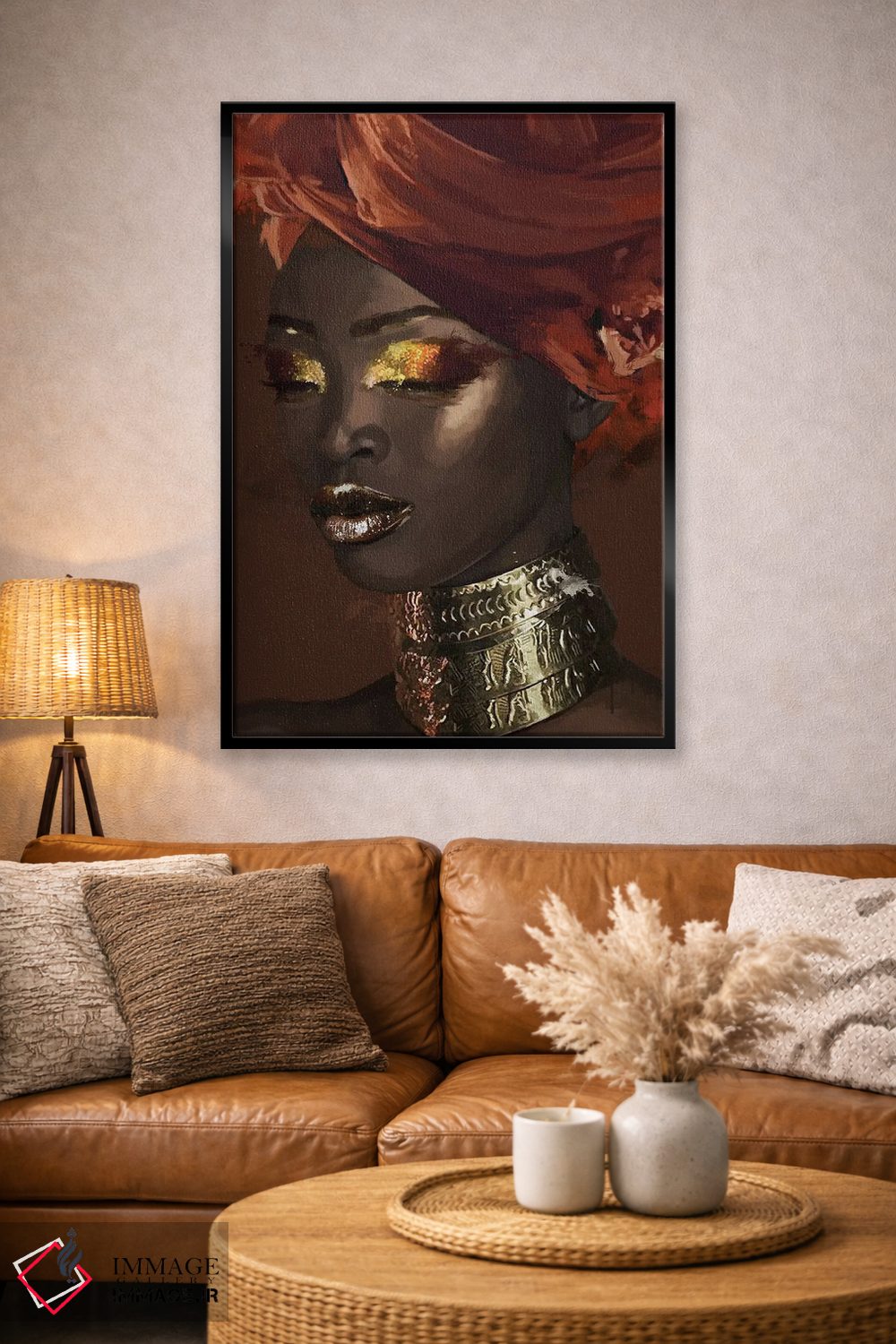 تابلو مدرن زیبایی سیاه XIX اثر مارسیا آلک - D3B