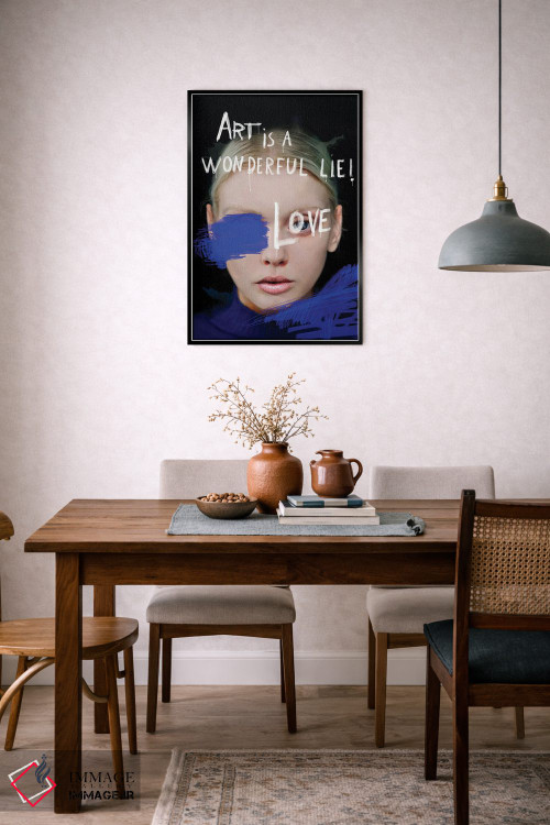 تابلو مدرن چهره شماره LV اثر مارسیا آلک - D4B