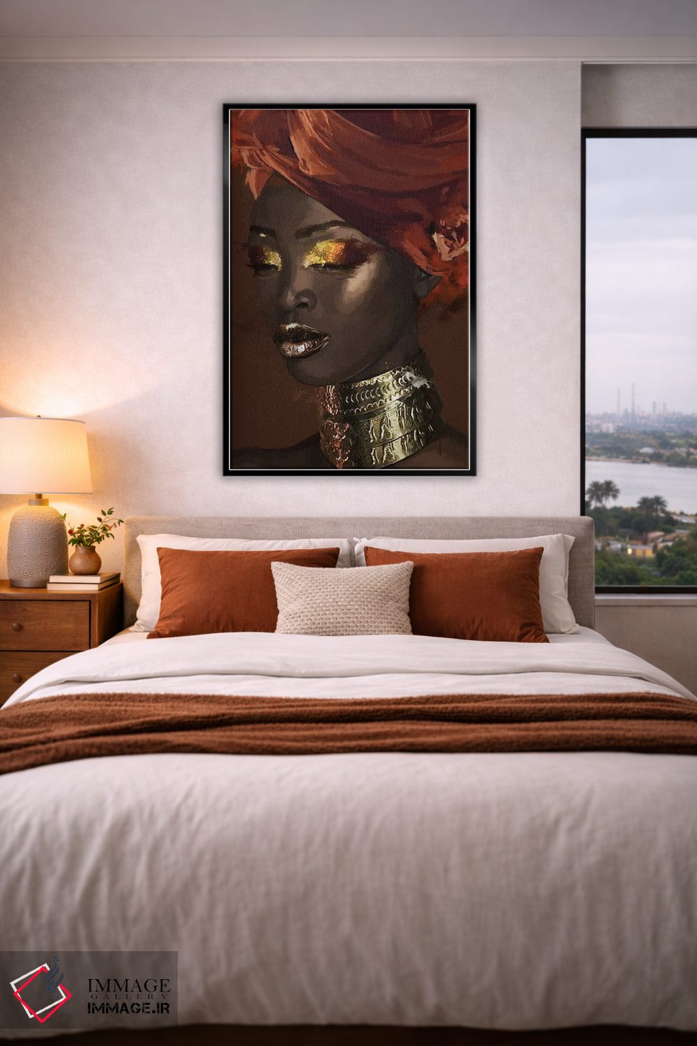 تابلو مدرن زیبایی سیاه XIX اثر مارسیا آلک - D4B