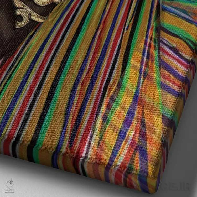 تابلو مدرن زیبایی مقدس اثر مارسیا آلک - نمای نزدیک بافت بوم