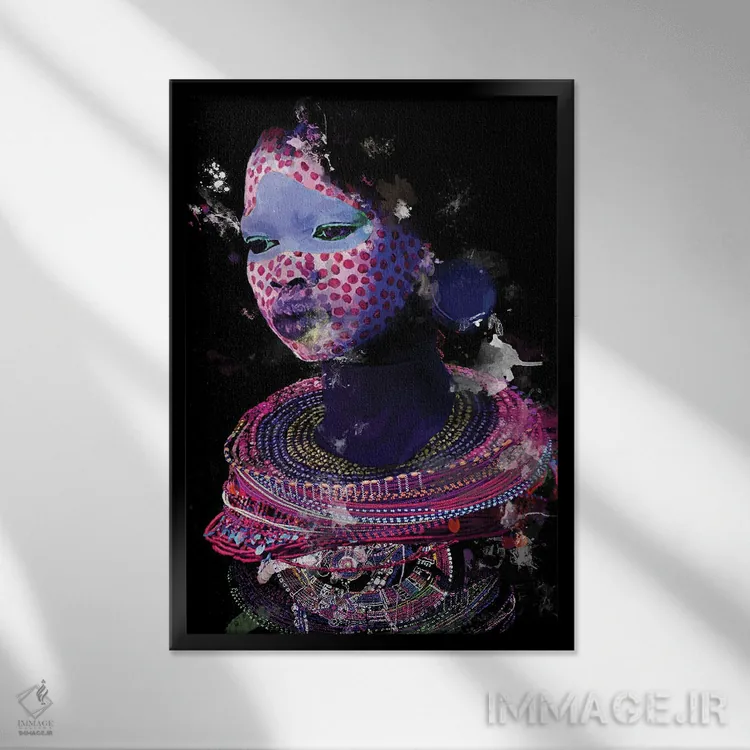 تابلو مدرن زیبایی اصیل XVI اثر مارسیا آلک - نمای قابدار مشکی