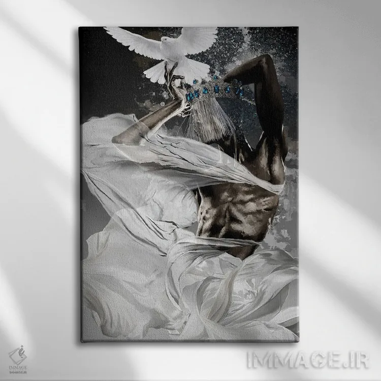 تابلو مدرن زیبایی مقدس اثر مارسیا آلک - نمای روبهرو روی دیوار