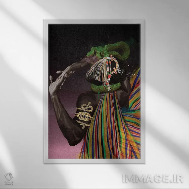 تابلو مدرن زیبایی مقدس اثر مارسیا آلک - نمای قابدار سفید