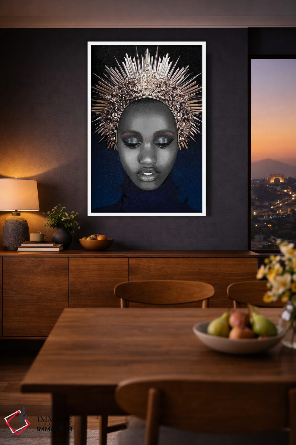 تابلو مدرن چهره شماره LXI اثر مارسیا آلک - D3W