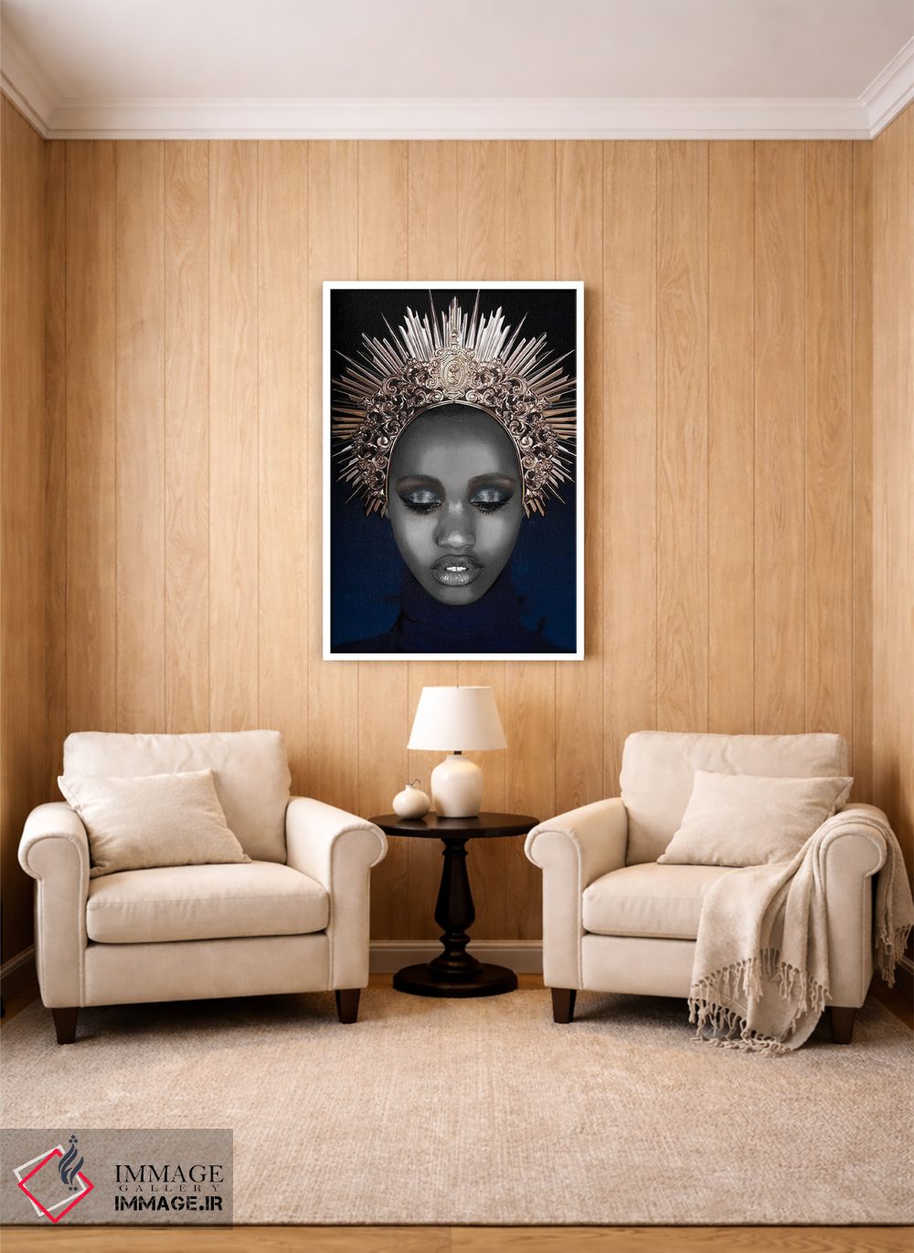 تابلو مدرن چهره شماره LXI اثر مارسیا آلک - D1W