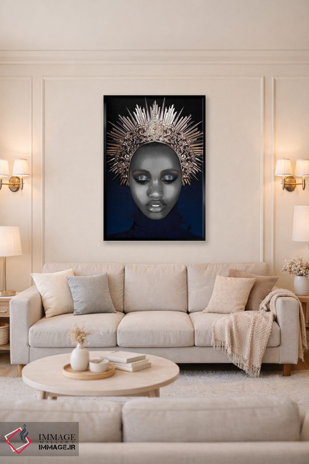 تابلو مدرن چهره شماره LXI اثر مارسیا آلک - D4B