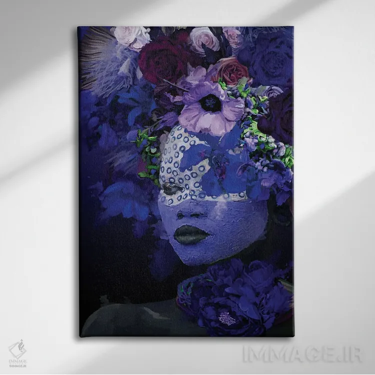 تابلو مدرن قبیله ها XXVII اثر مارسیا آلک - نمای روبهرو روی دیوار