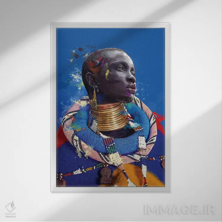 تابلو مدرن قبیله ها XXVI اثر مارسیا آلک - نمای قابدار سفید