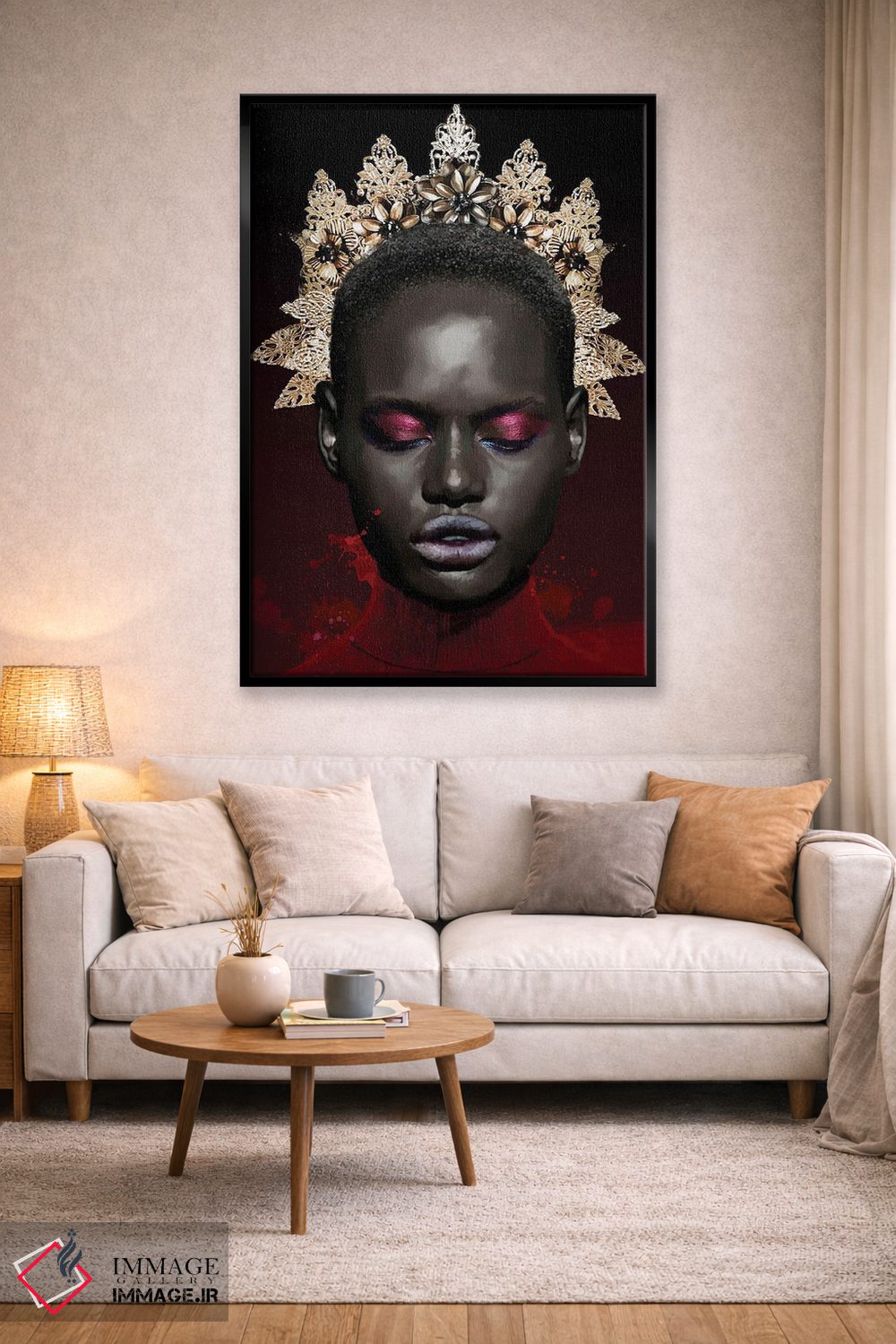 تابلو مدرن چهره شماره LXII اثر مارسیا آلک - D2B