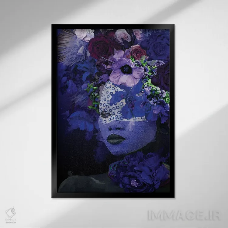 تابلو مدرن قبیله ها XXVII اثر مارسیا آلک - نمای قابدار مشکی