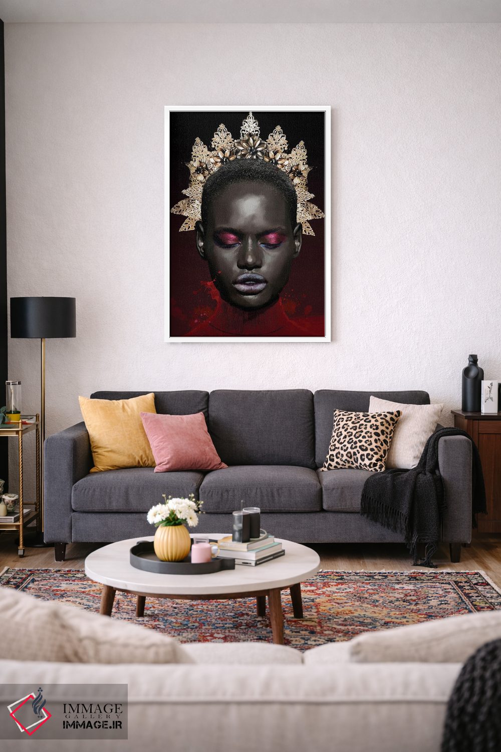 تابلو مدرن چهره شماره LXII اثر مارسیا آلک - D3W