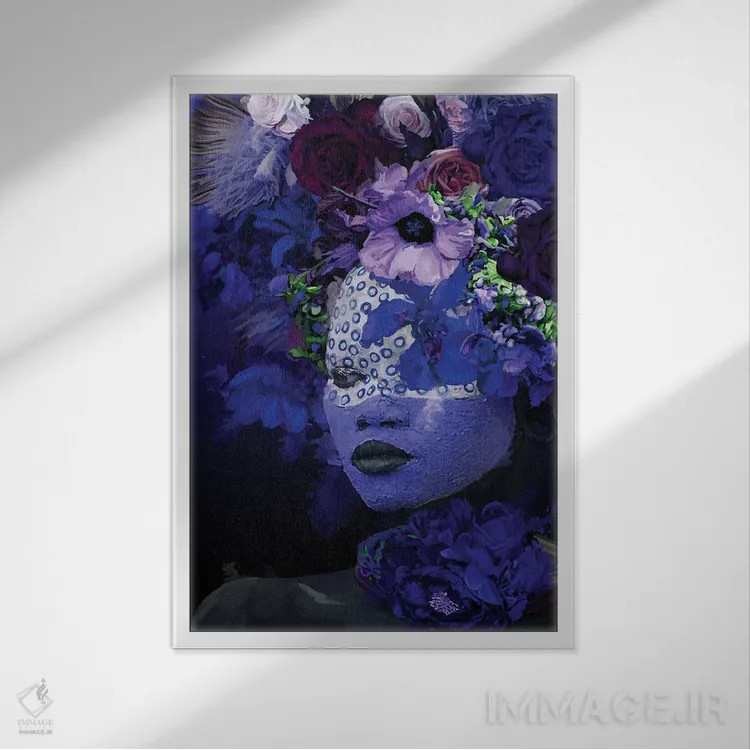 تابلو مدرن قبیله ها XXVII اثر مارسیا آلک - نمای قابدار سفید