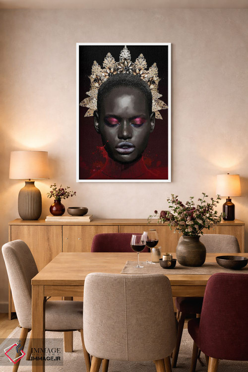 تابلو مدرن چهره شماره LXII اثر مارسیا آلک - D6W