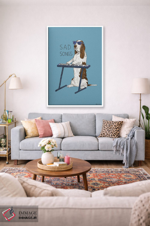 تابلو مدرن آوازهای غمگین اثر مارتینا اسکات - D1W