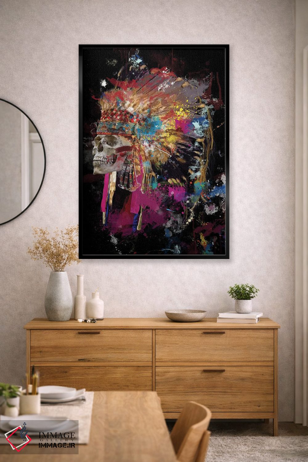 تابلو مدرن جمجمه III اثر مارسیا آلک - D2B