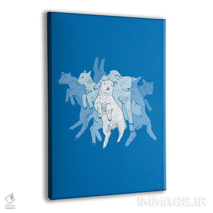 تابلو مدرن بره های جهنده اثر مارتینا اسکات - نمای پرسپکتیو محصول