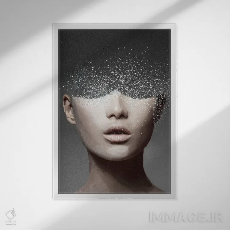 تابلو مدرن انتزاعی XV اثر مارسیا آلک - نمای قابدار سفید