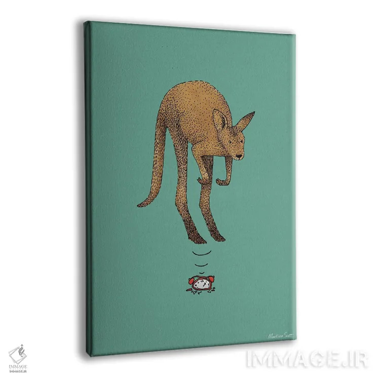 تابلو مدرن کوبیدن زنگ هشدار اثر مارتینا اسکات - نمای پرسپکتیو محصول