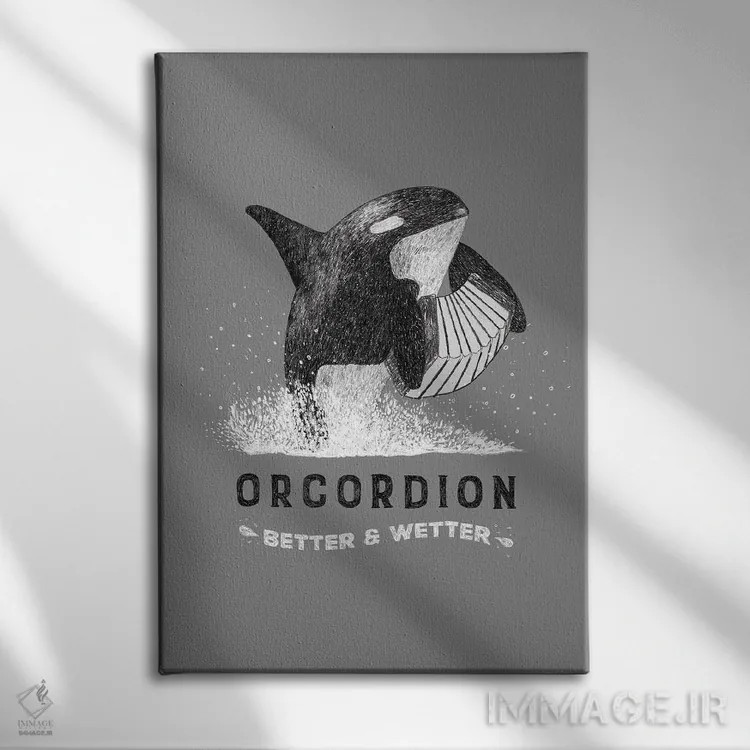 تابلو مدرن آرکوردیون اثر مارتینا اسکات - نمای روبهرو روی دیوار