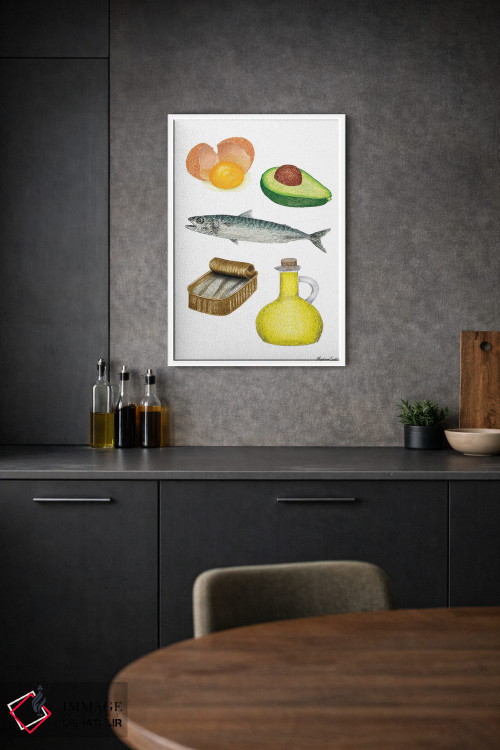 تابلو مدرن چربی های مفید اثر مارتینا اسکات - D1W