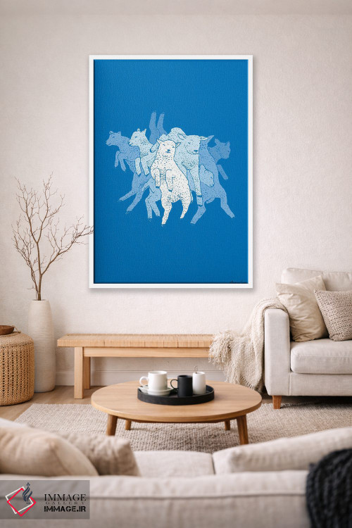 تابلو مدرن بره های جهنده اثر مارتینا اسکات - D1W