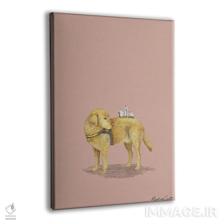 تابلو مدرن سه موش کور اثر مارتینا اسکات - نمای پرسپکتیو محصول