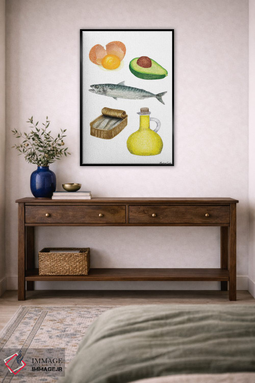 تابلو مدرن چربی های مفید اثر مارتینا اسکات - D4B