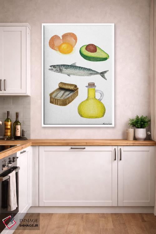 تابلو مدرن چربی های مفید اثر مارتینا اسکات - D3W