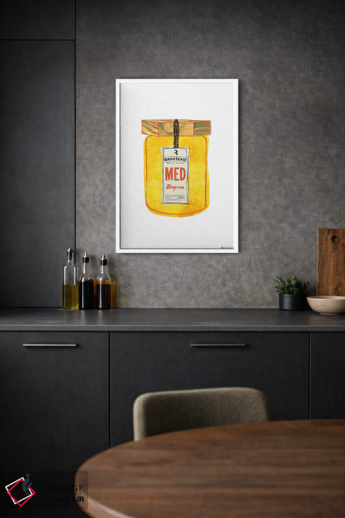 تابلو مدرن عسل کروات اثر مارتینا اسکات - D1W