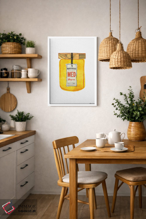 تابلو مدرن عسل کروات اثر مارتینا اسکات - D4W