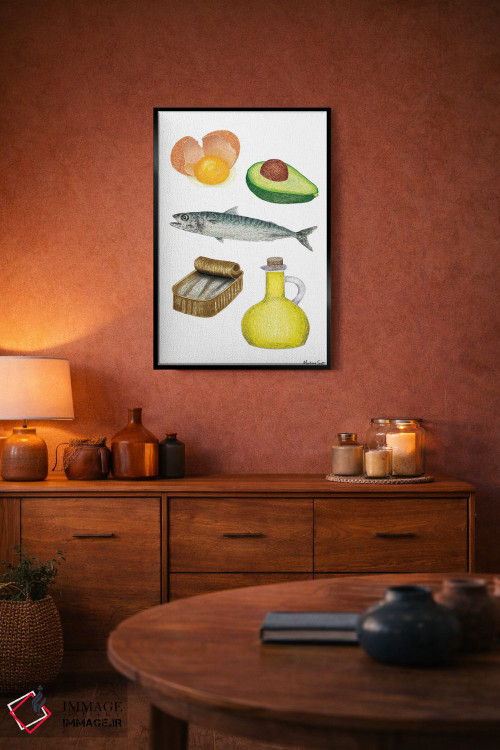 تابلو مدرن چربی های مفید اثر مارتینا اسکات - D5B