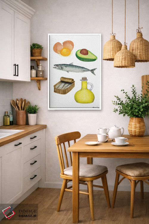 تابلو مدرن چربی های مفید اثر مارتینا اسکات - D6W