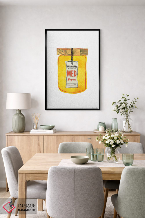 تابلو مدرن عسل کروات اثر مارتینا اسکات - D5B